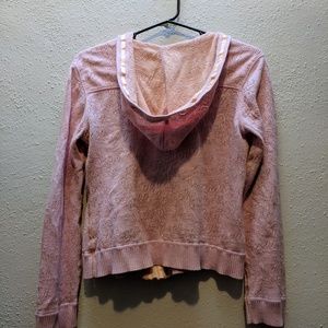 Lightweight zip-up sweatshirt